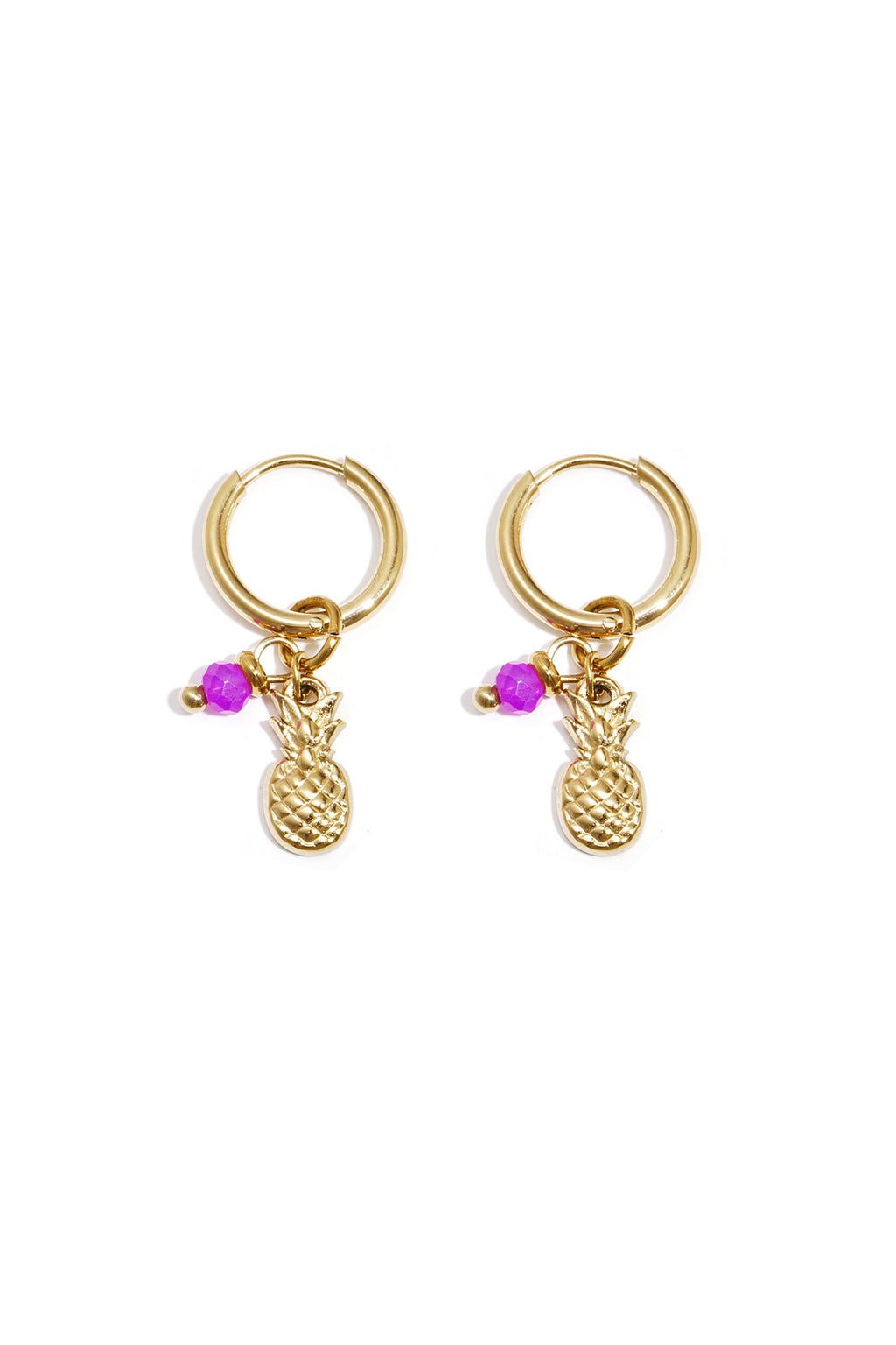 Elegant Rose Red & Gold Drop Earrings for Spring/Summer