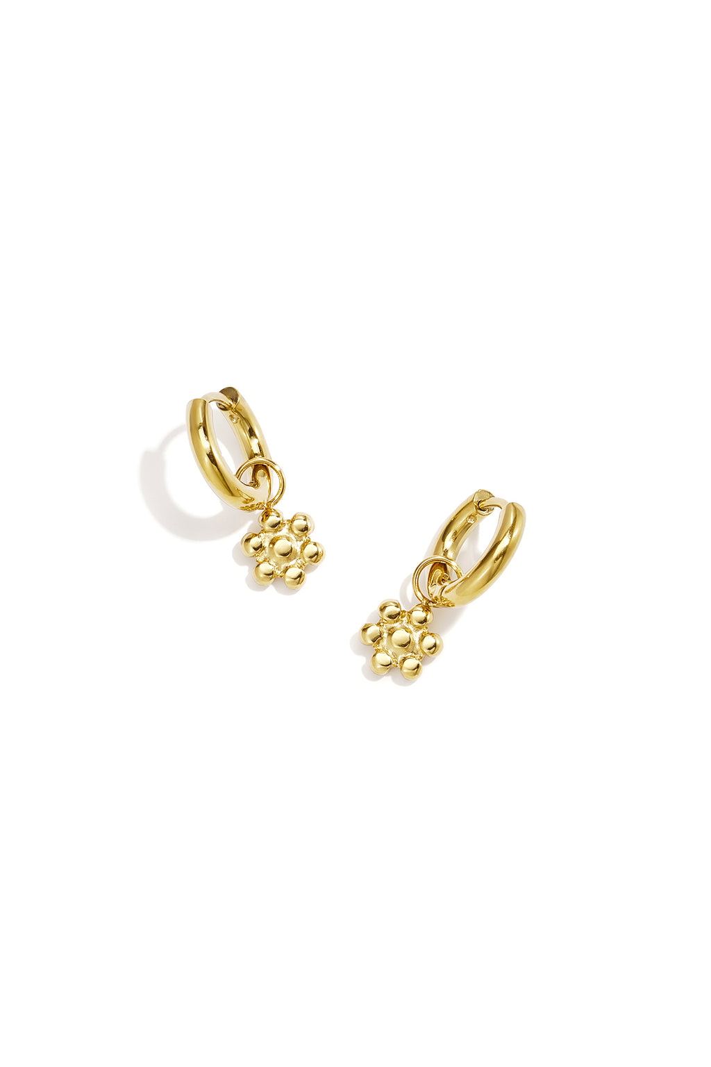 Pendientes colgantes de acero inoxidable con forma de flor, de la serie Daily Simple, joyería para mujer.