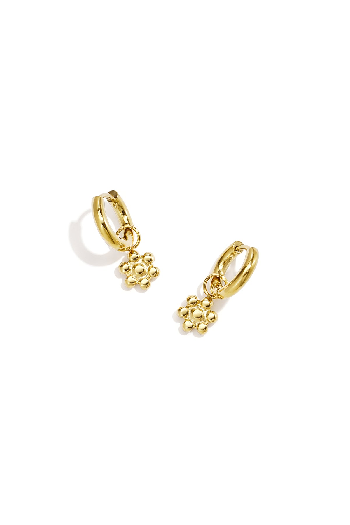 Pendientes colgantes de acero inoxidable con forma de flor, de la serie Daily Simple, joyería para mujer.