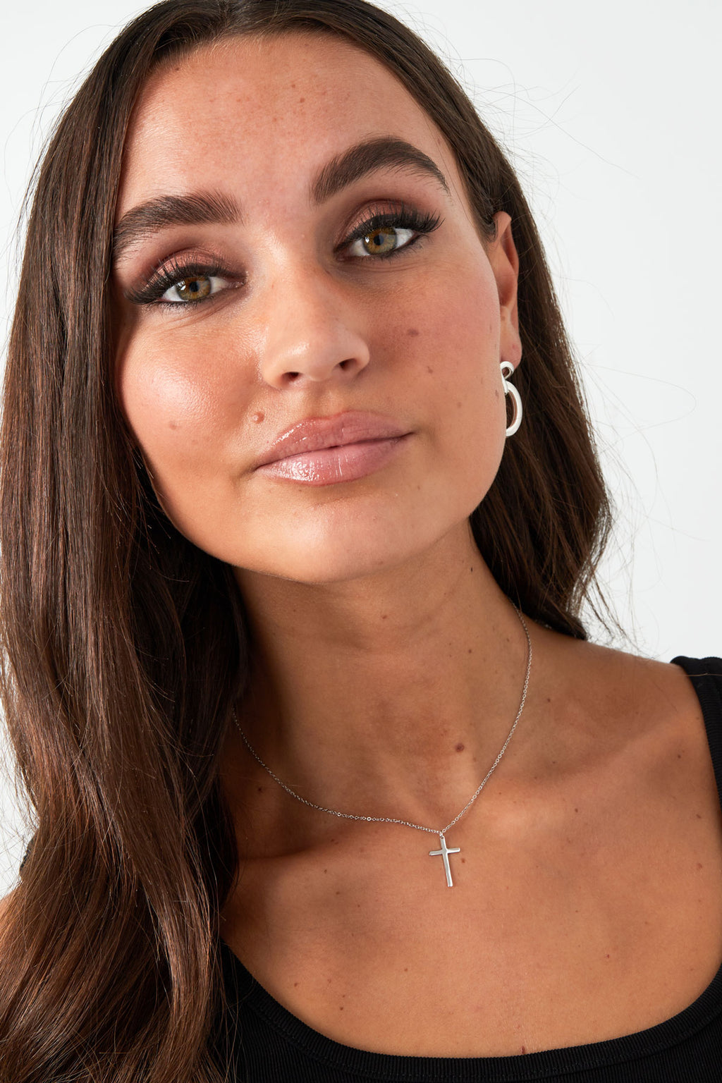 Elegant Stainless Steel Pendant Necklace in Silver & Gold