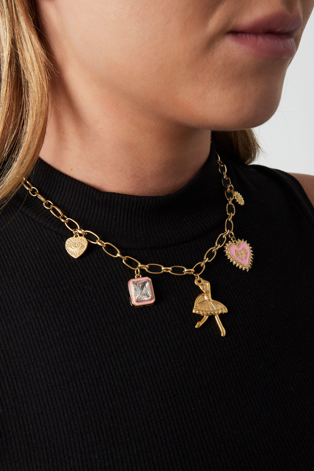 Elegant Heart Pendant Necklace for Women - Spring/Summer
