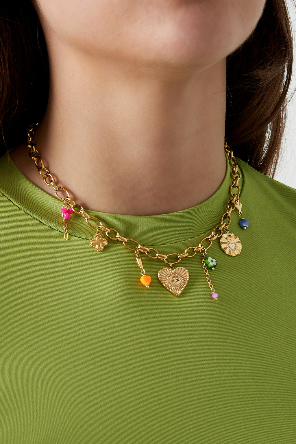 Elegant Gold Heart Pendant Necklace for Everyday Wear