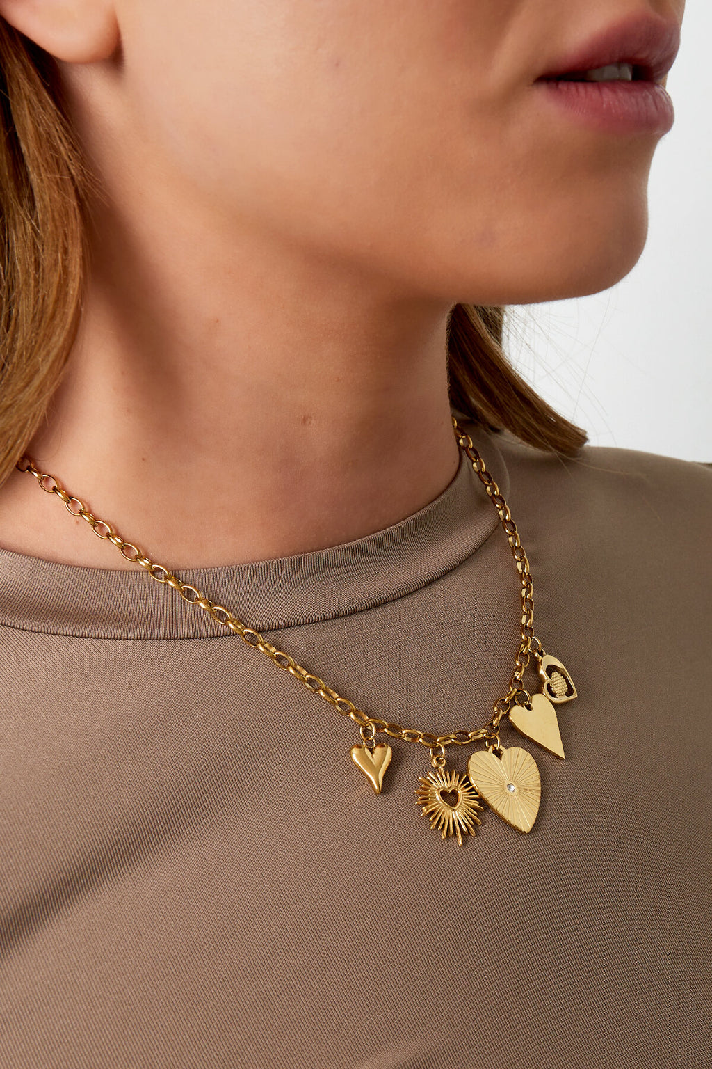 Elegant Gold Heart Pendant Necklace for Everyday Glam