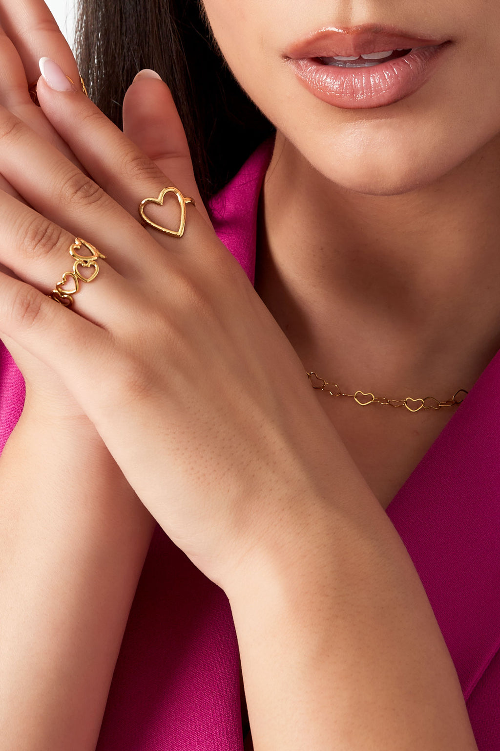 anillo corazones