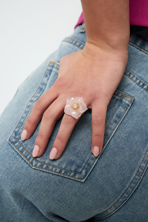 anillo de felicidad floral