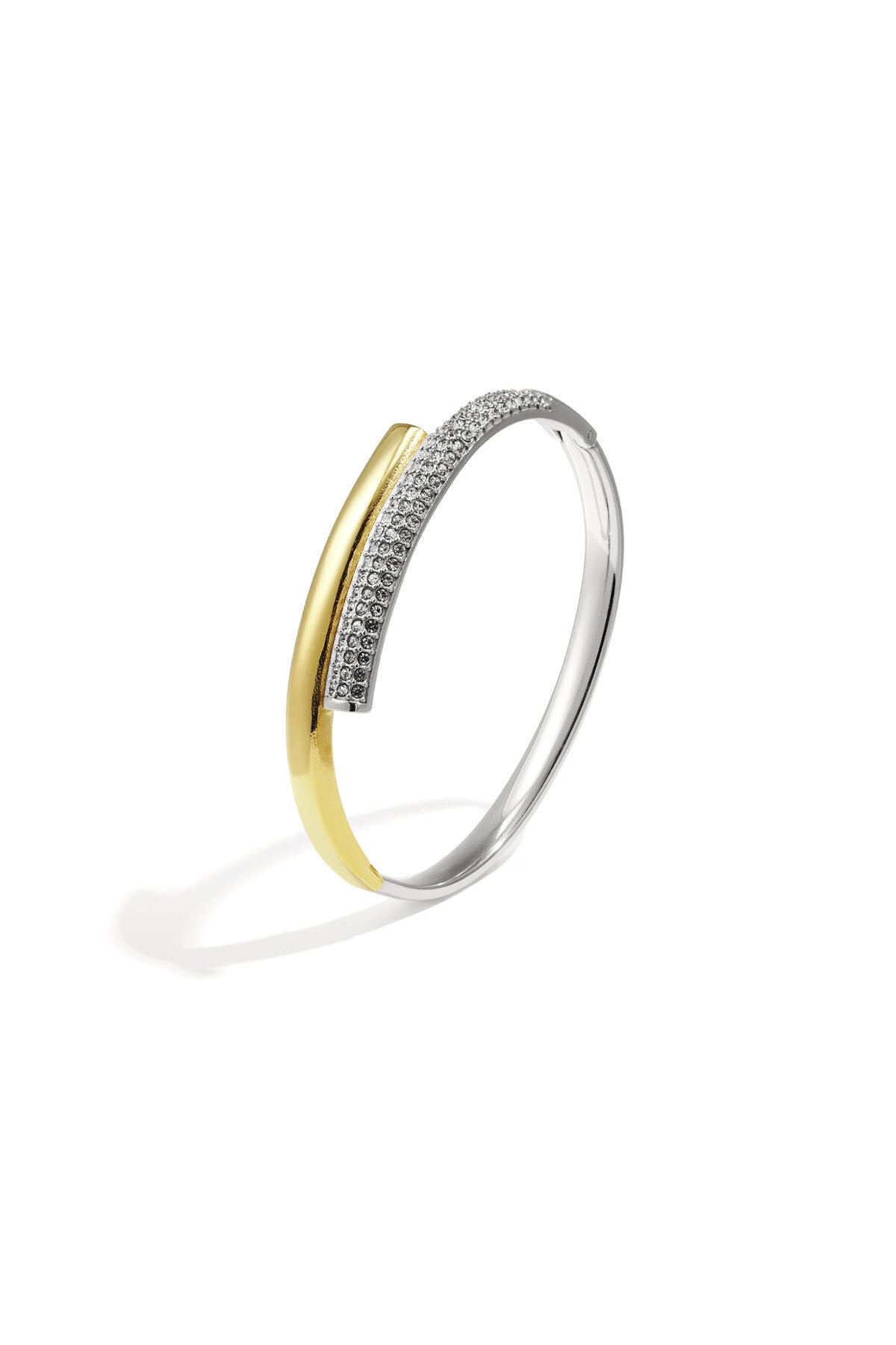 Elegant All-Fit Rhinestone Bangle for Daily Wear