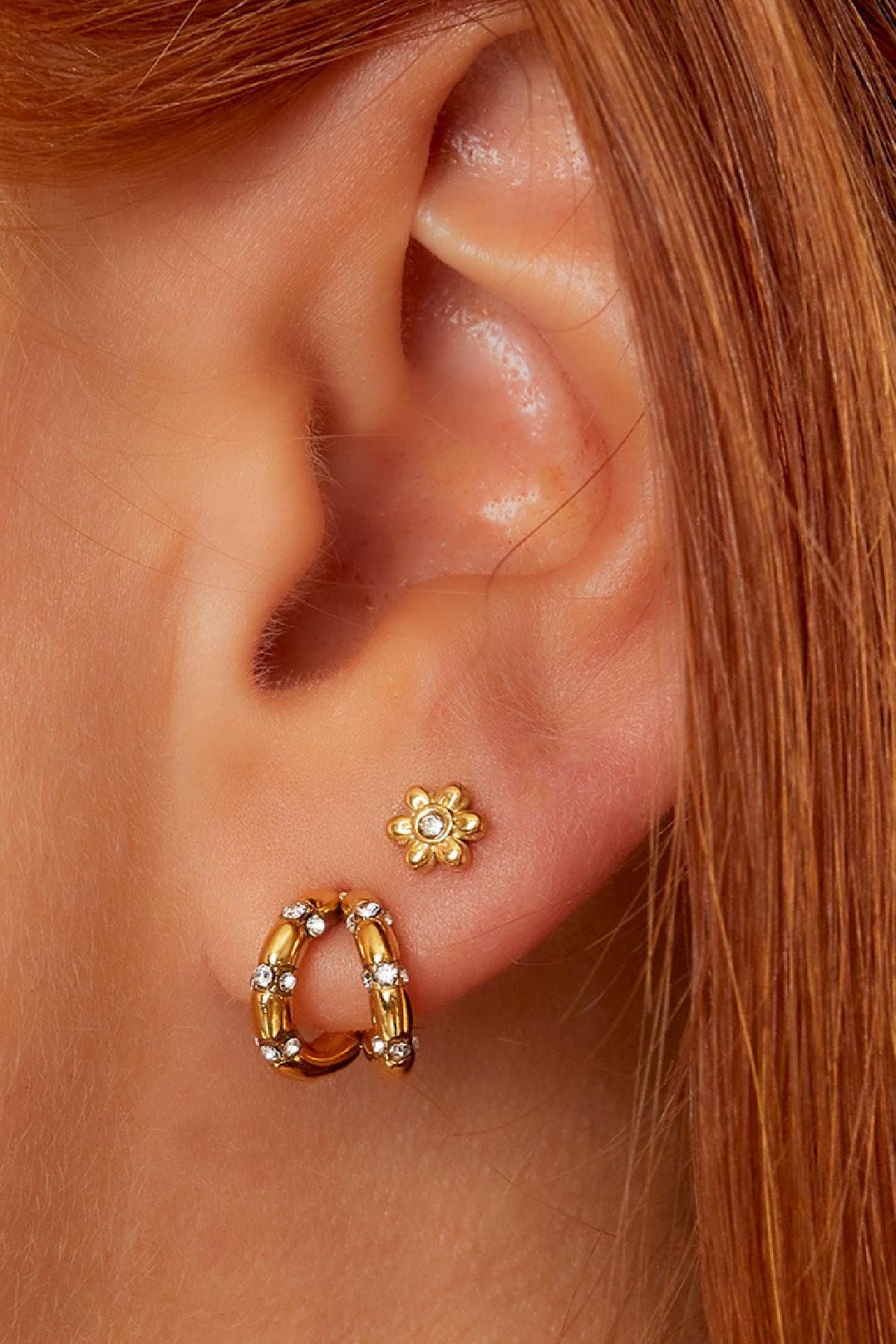 Stylish Mini Rhinestone Stud Earrings