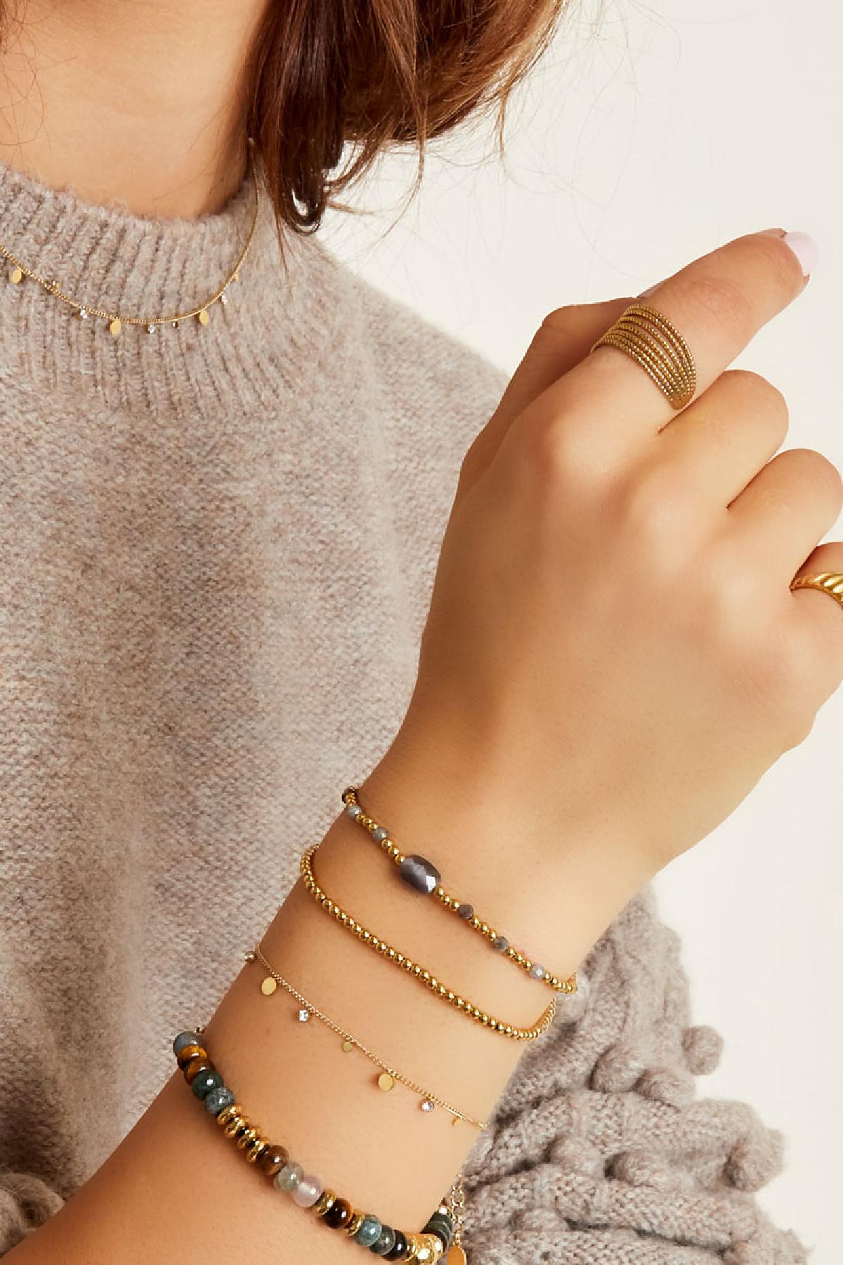 Chic Multicolor Stainless Steel Charm Bracelet