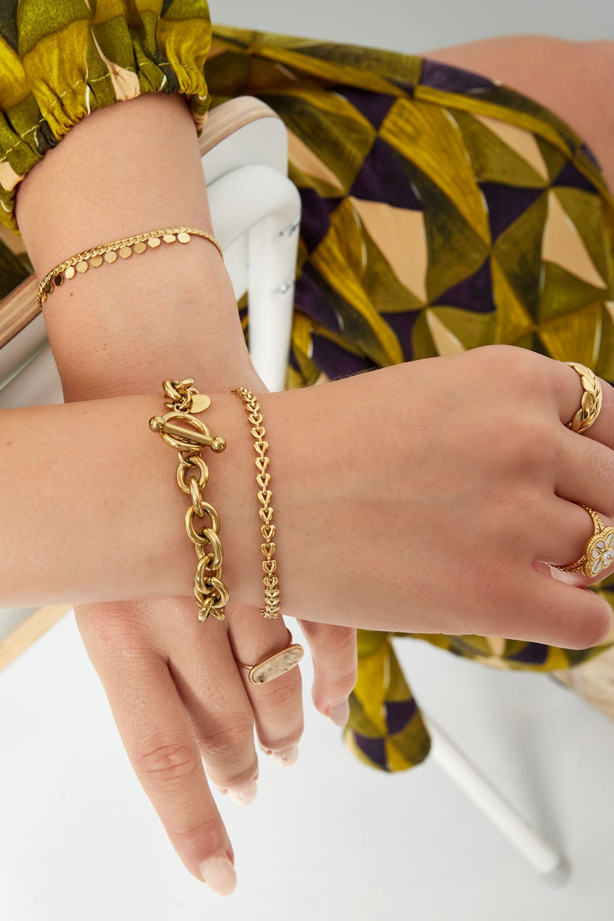 pulsera corazones unidos