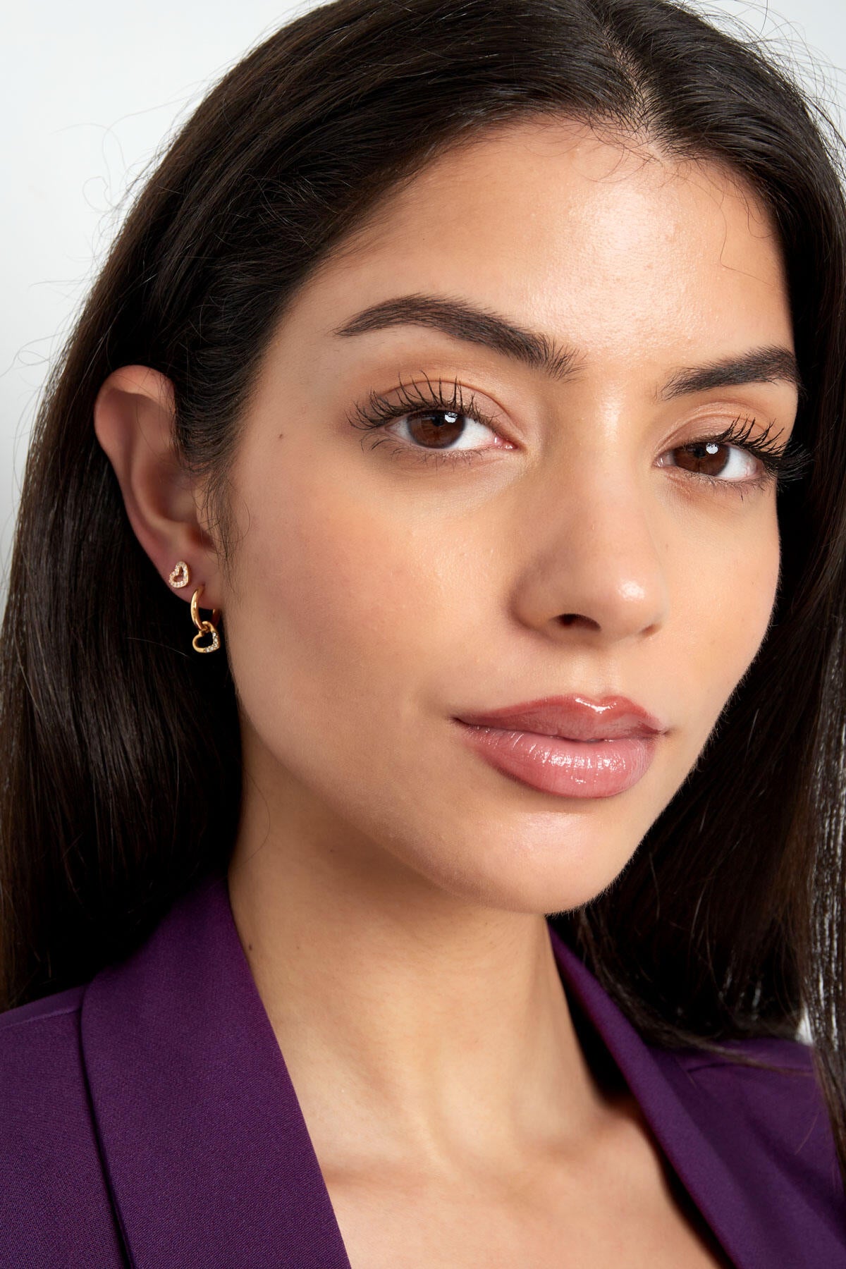 Elegant Heart-Shaped Drop Earrings for Everyday Glam