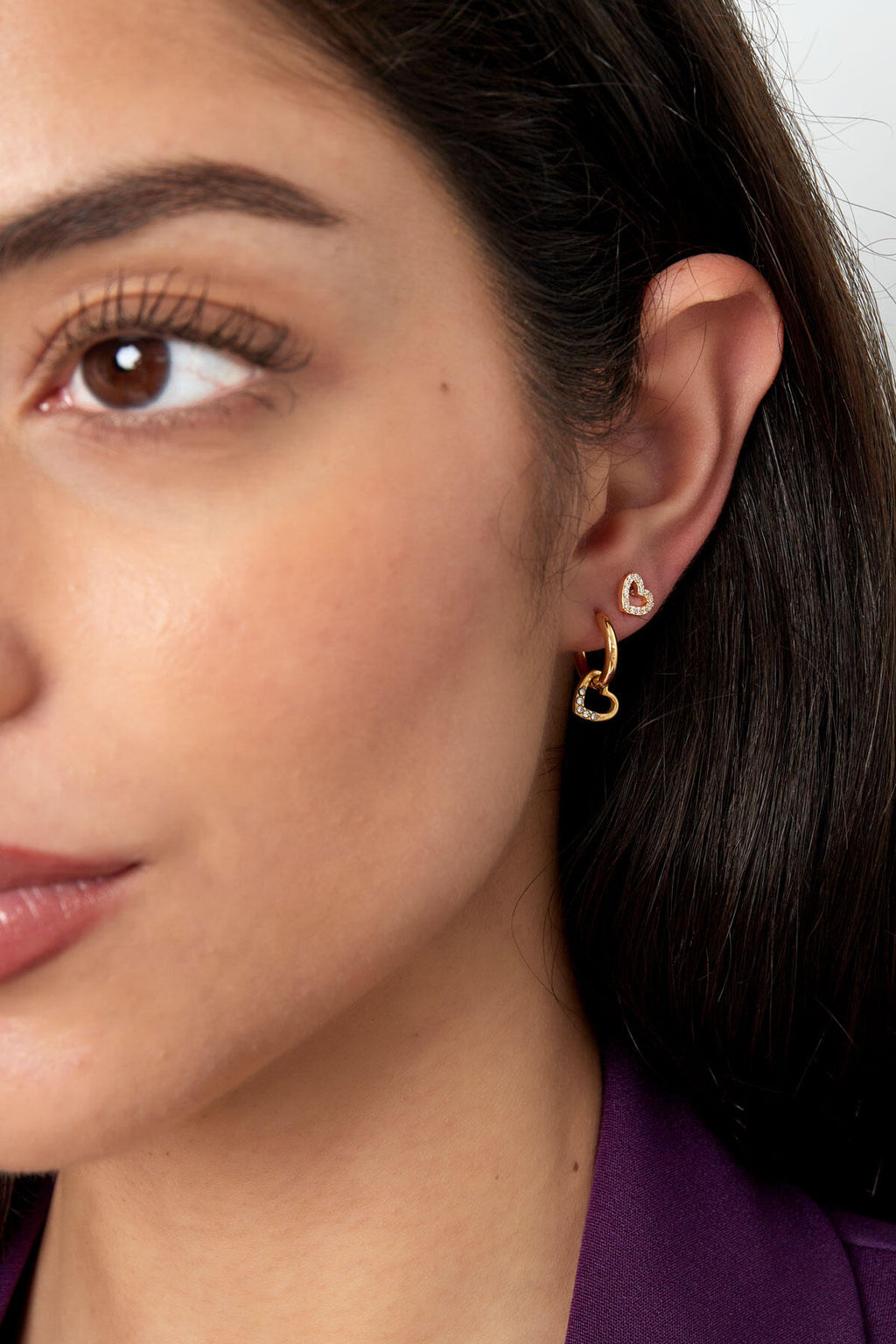 Elegant Heart-Shaped Drop Earrings for Everyday Glam