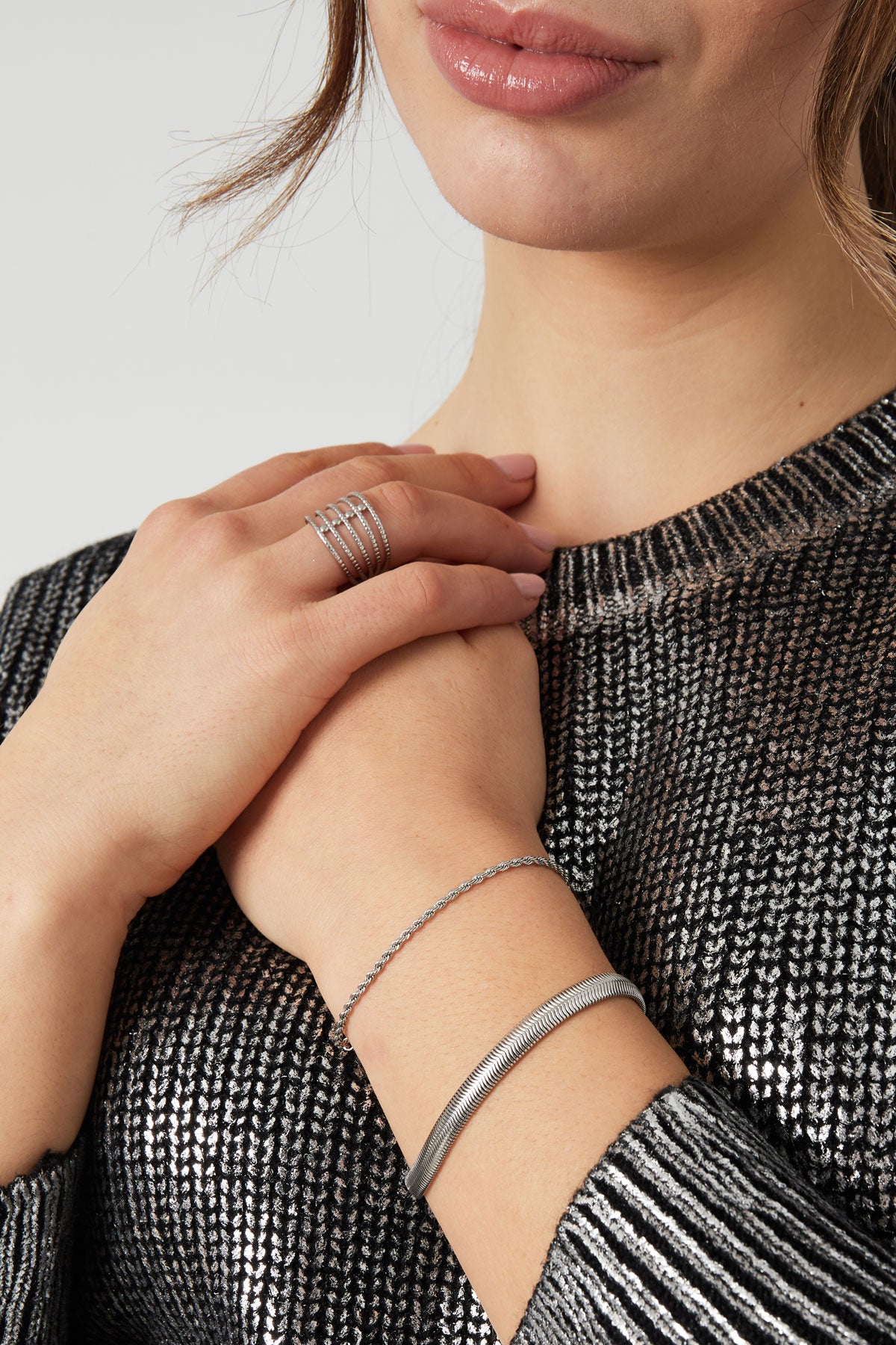 Elegant Stainless Steel Chain Bracelets in Silver & Gold