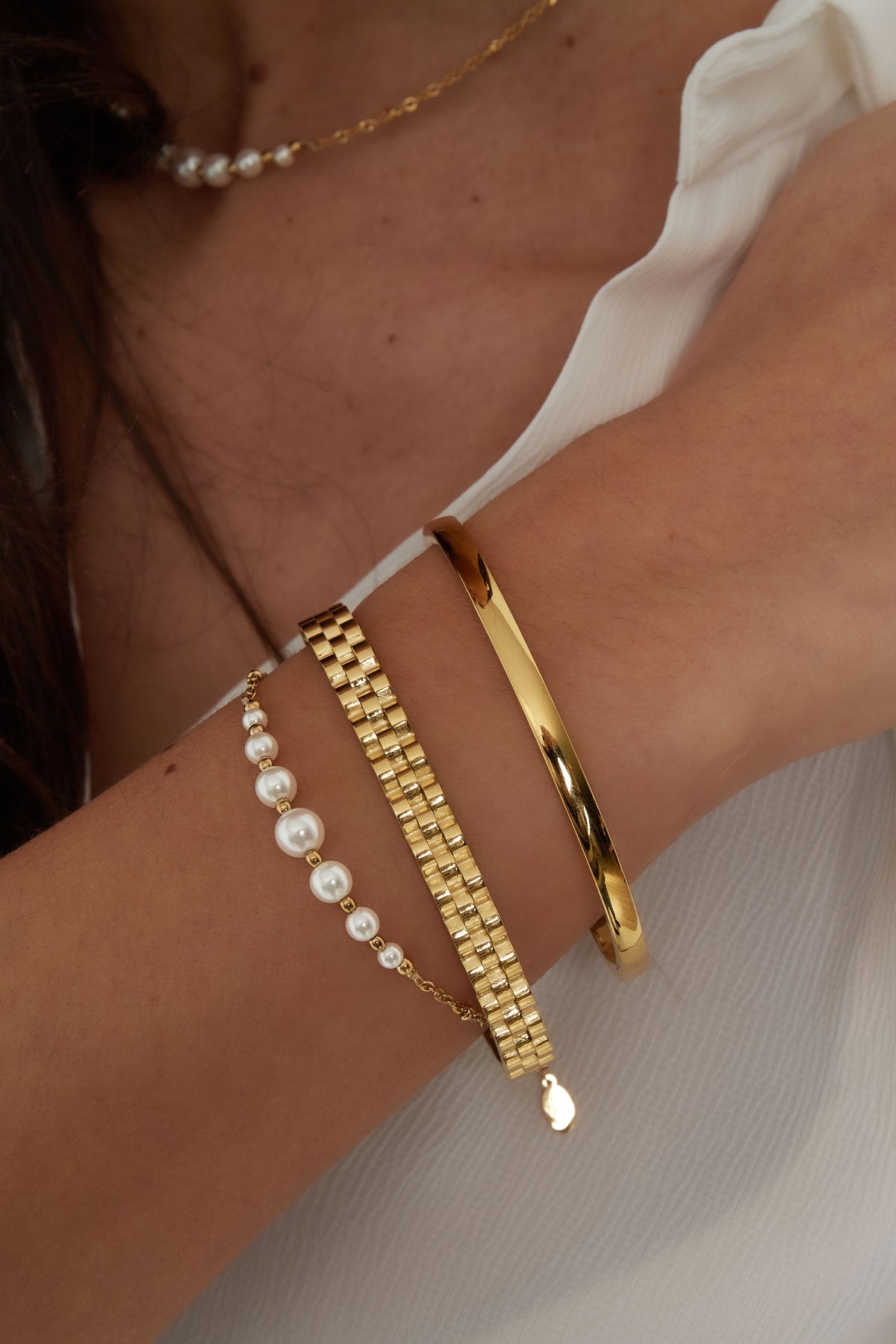 Stylish Stainless Steel Charm Bracelet for Women
