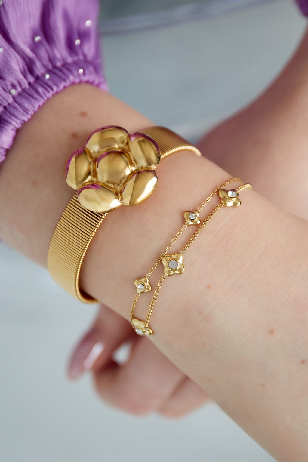 pulsera floreada