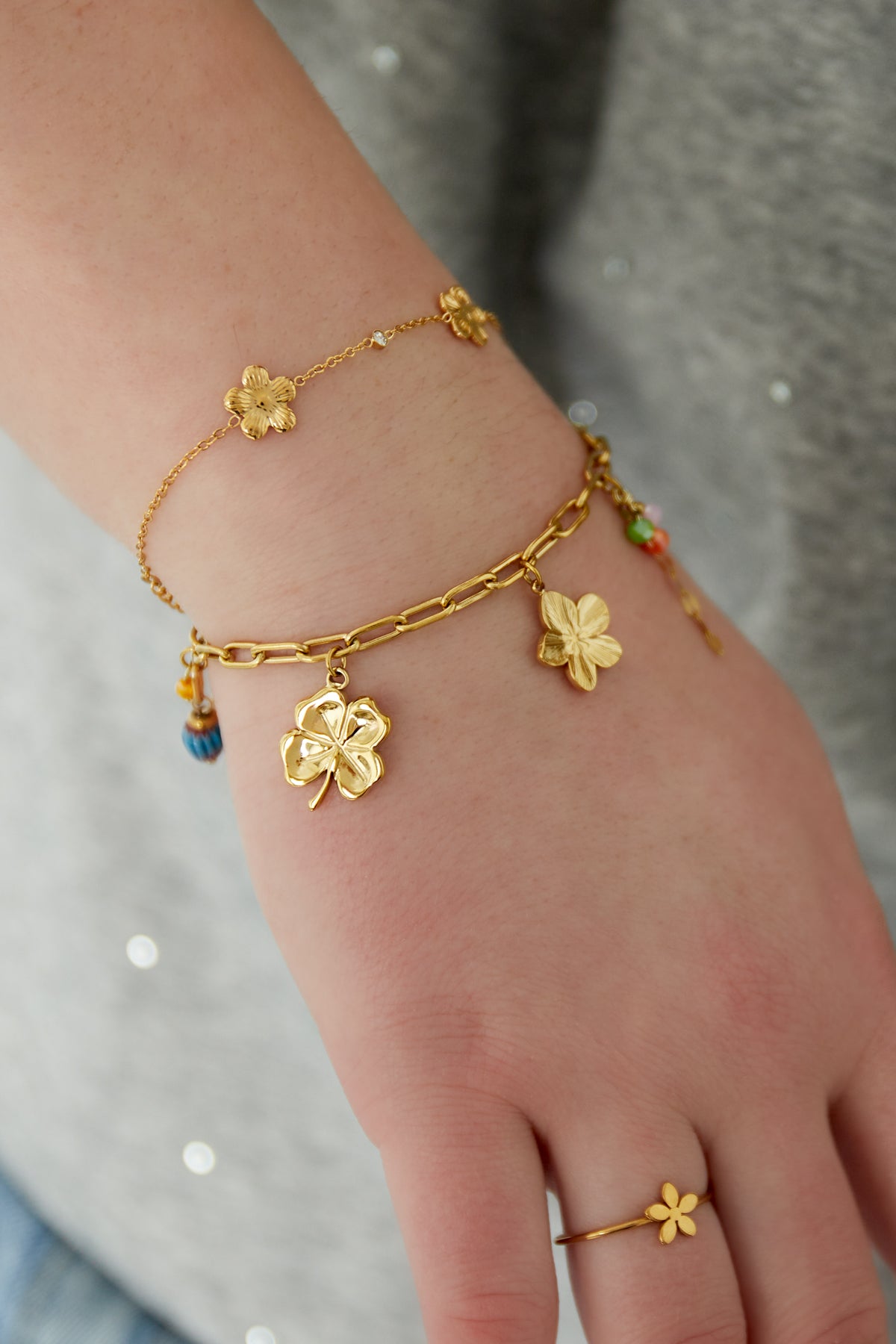 pulsera floral