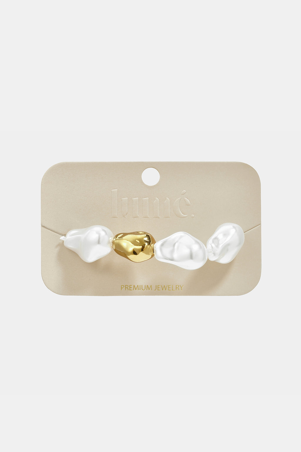 Pulseras de acero inoxidable con cuentas, forma irregular, sencillas, de la serie Simple Daily, joyería para mujer.
