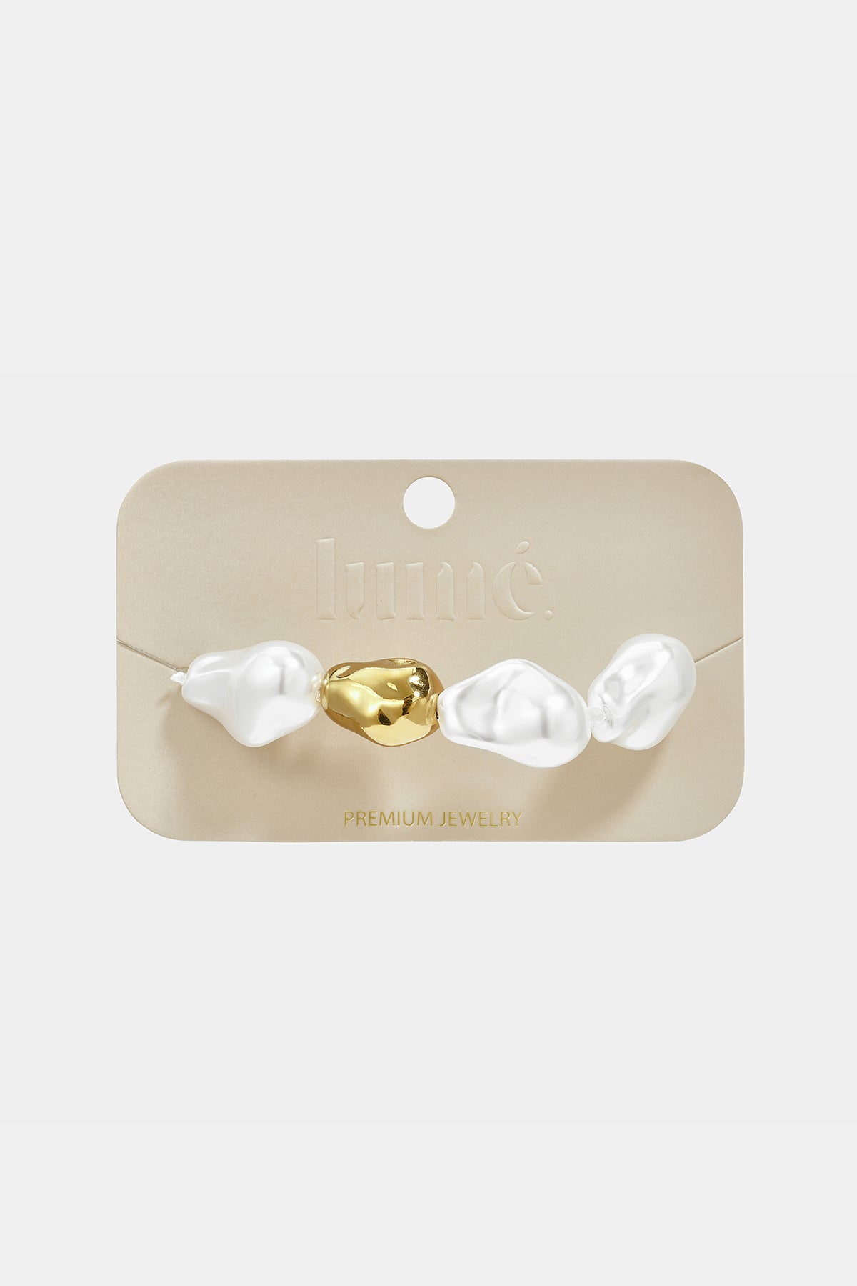 Pulseras de acero inoxidable con cuentas, forma irregular, sencillas, de la serie Simple Daily, joyería para mujer.