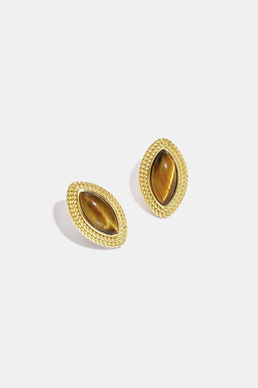 Pendientes de botón de acero inoxidable con forma elíptica, sencillos, de la serie Daily Simple, joyería para mujer.