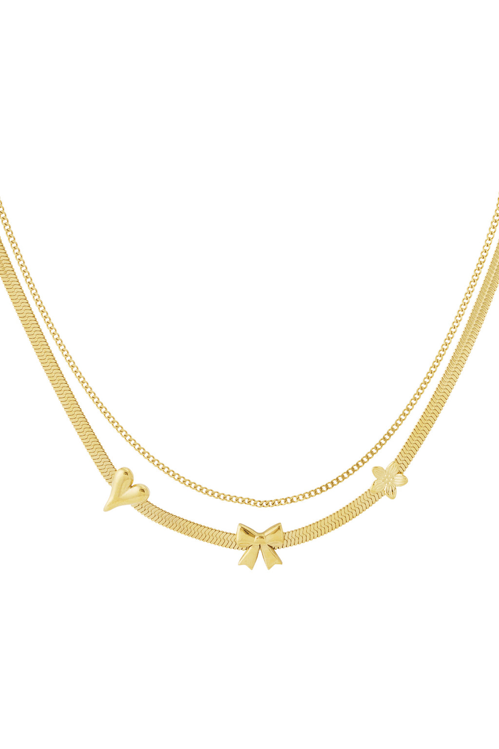 Elegant Multi-Layered Heart Necklace for Everyday Glam