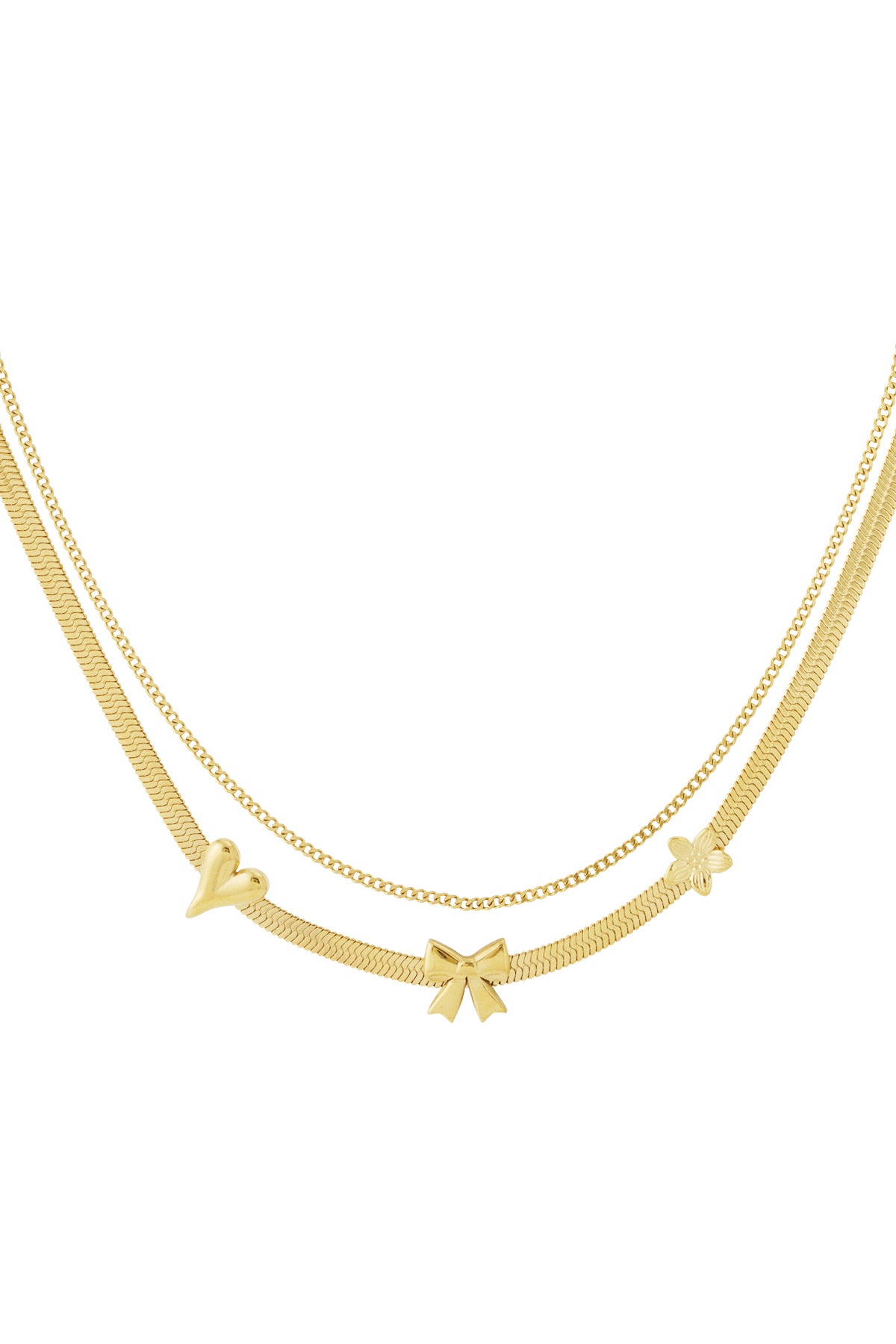 Elegant Multi-Layered Heart Necklace for Everyday Glam