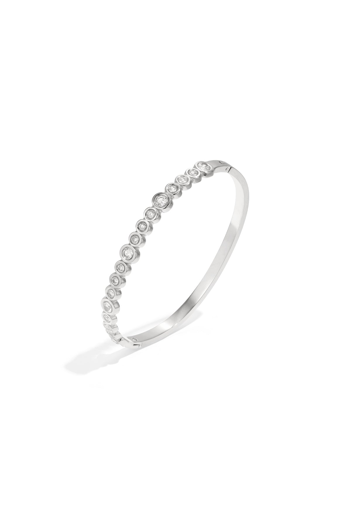 Pulsera brazalete piedras redondas