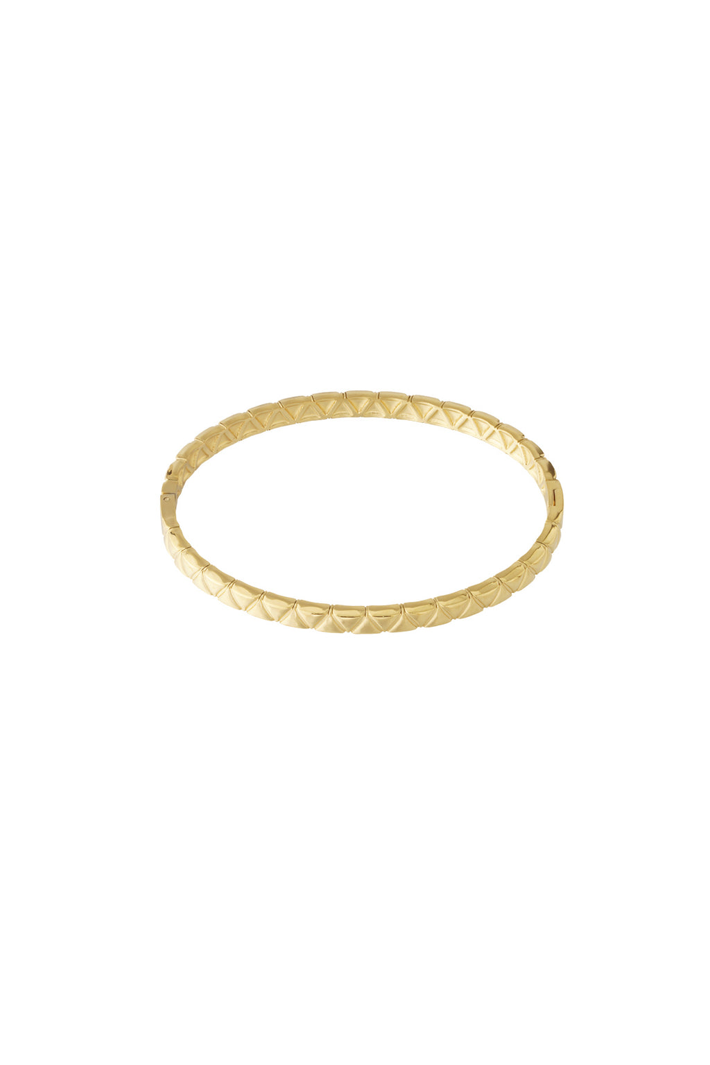 Elegant Hollowed-Out Stainless Steel Bangle - All Fit