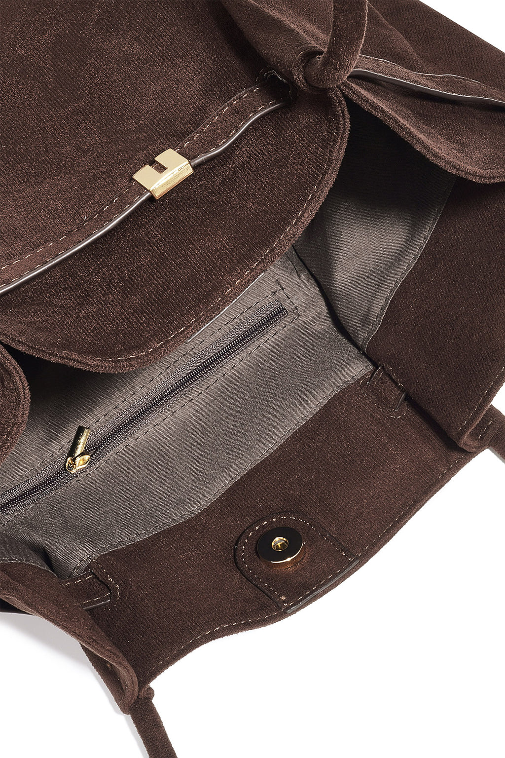 Bolsos de mano de color liso con accesorios de PU