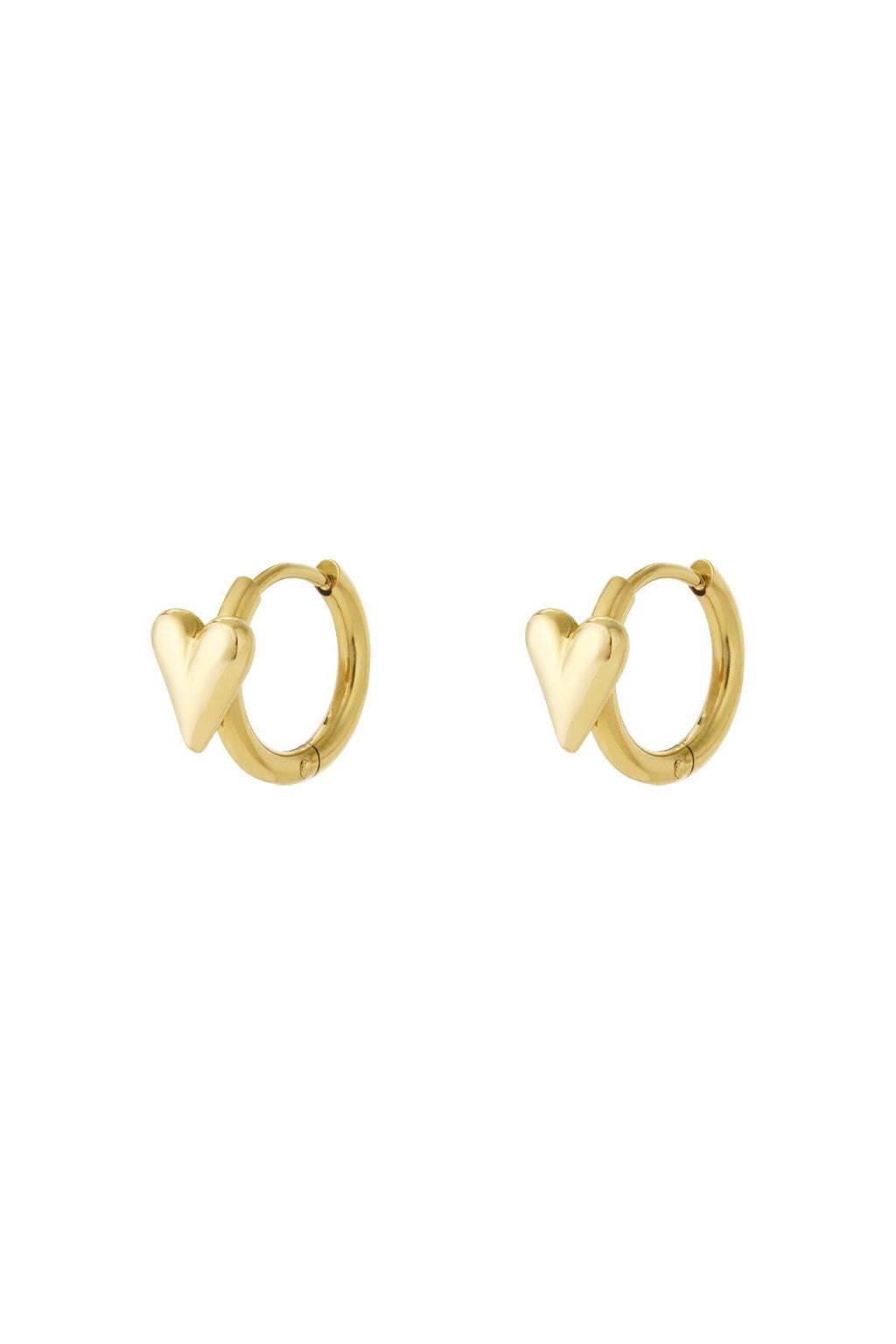 Elegant Heart-Shaped Hoop Earrings for Daily Wear