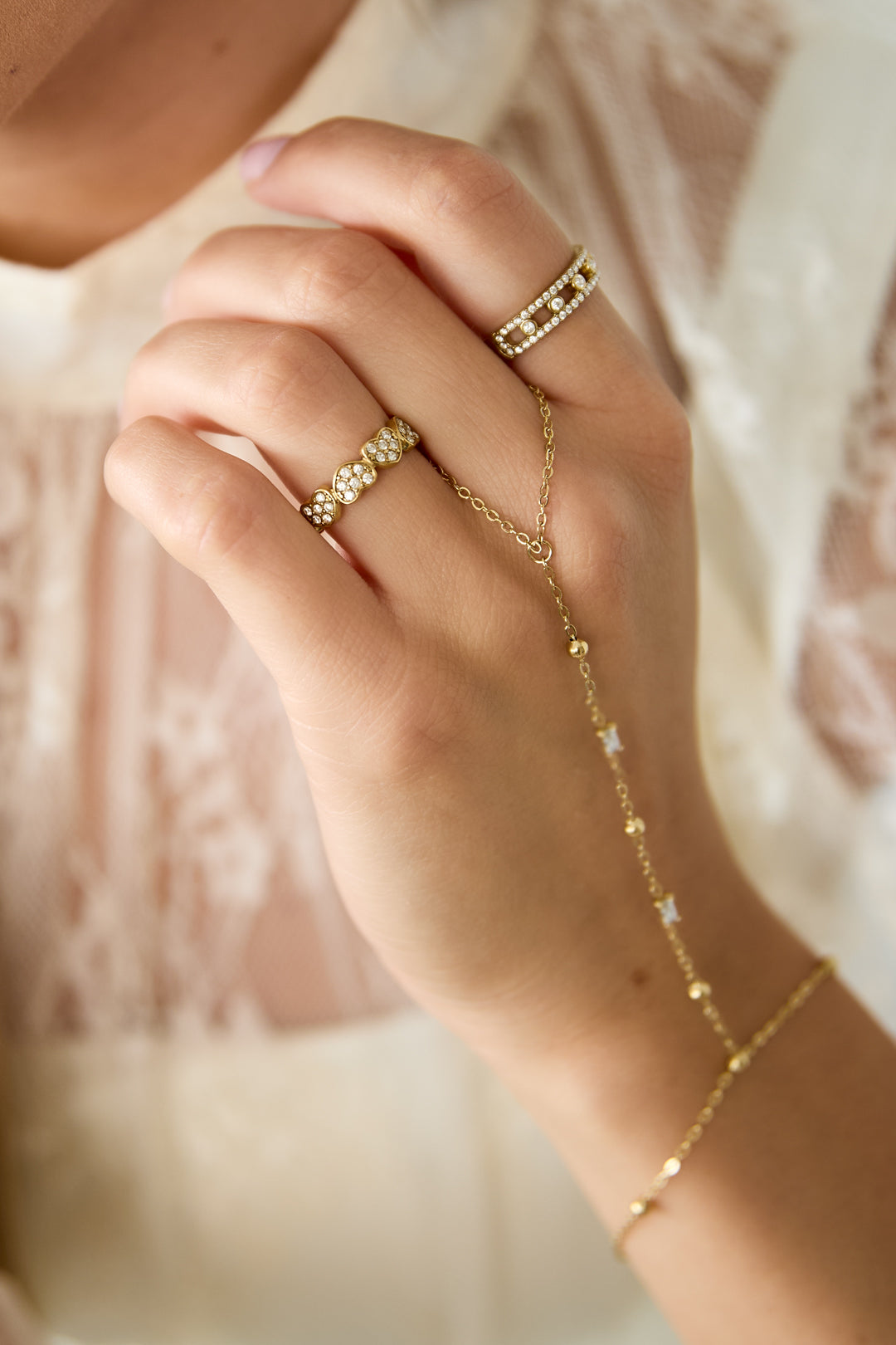 Anillos minimalistas de acero inoxidable con forma de corazón, de la serie Daily Simple para mujer.