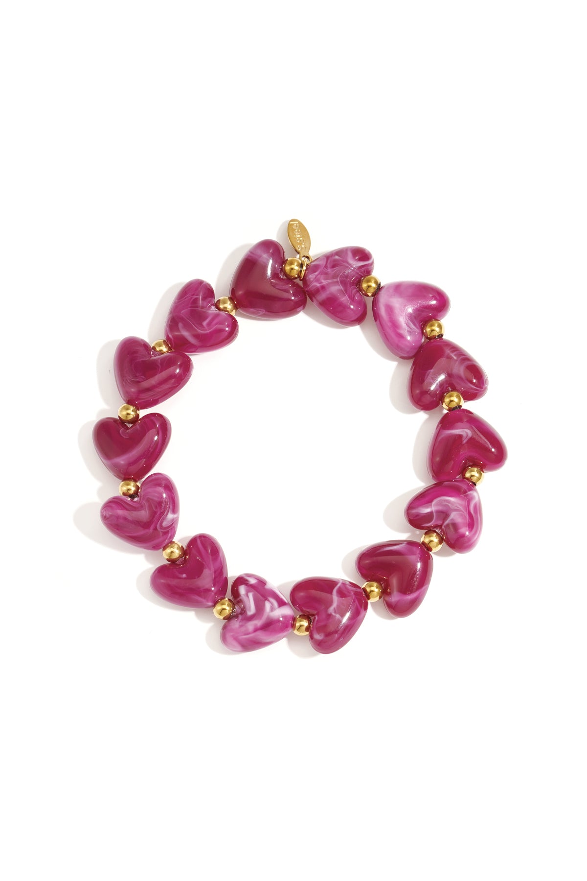 Pulsera de cuentas corazón