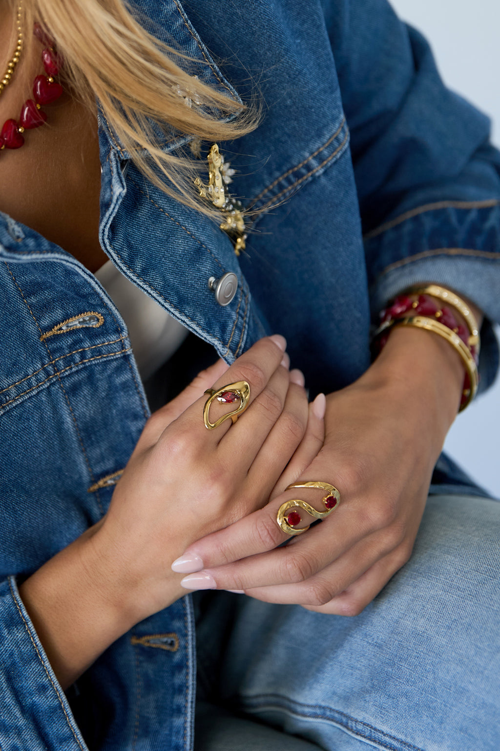 Anillos minimalistas de acero inoxidable con forma irregular, estilo casual y sencillo para uso diario. Joyería para mujer.