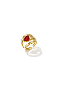 Anillos minimalistas de acero inoxidable con forma irregular, sencillos para uso diario, de la serie Simple. Joyería para mujer.