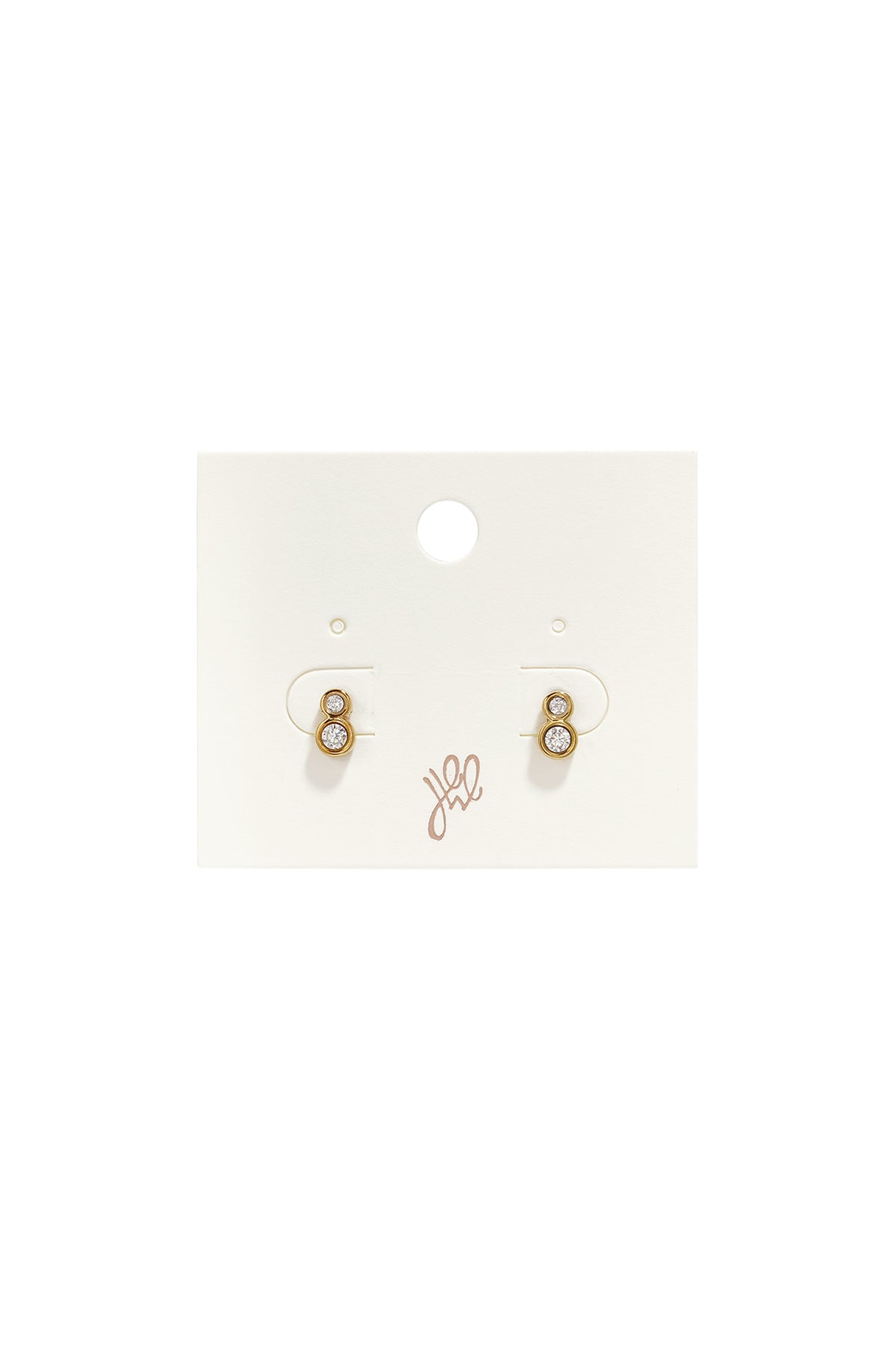 Pendientes de botón de acero inoxidable, círculo, sencillos, de la serie Daily Simple, joyería para mujer