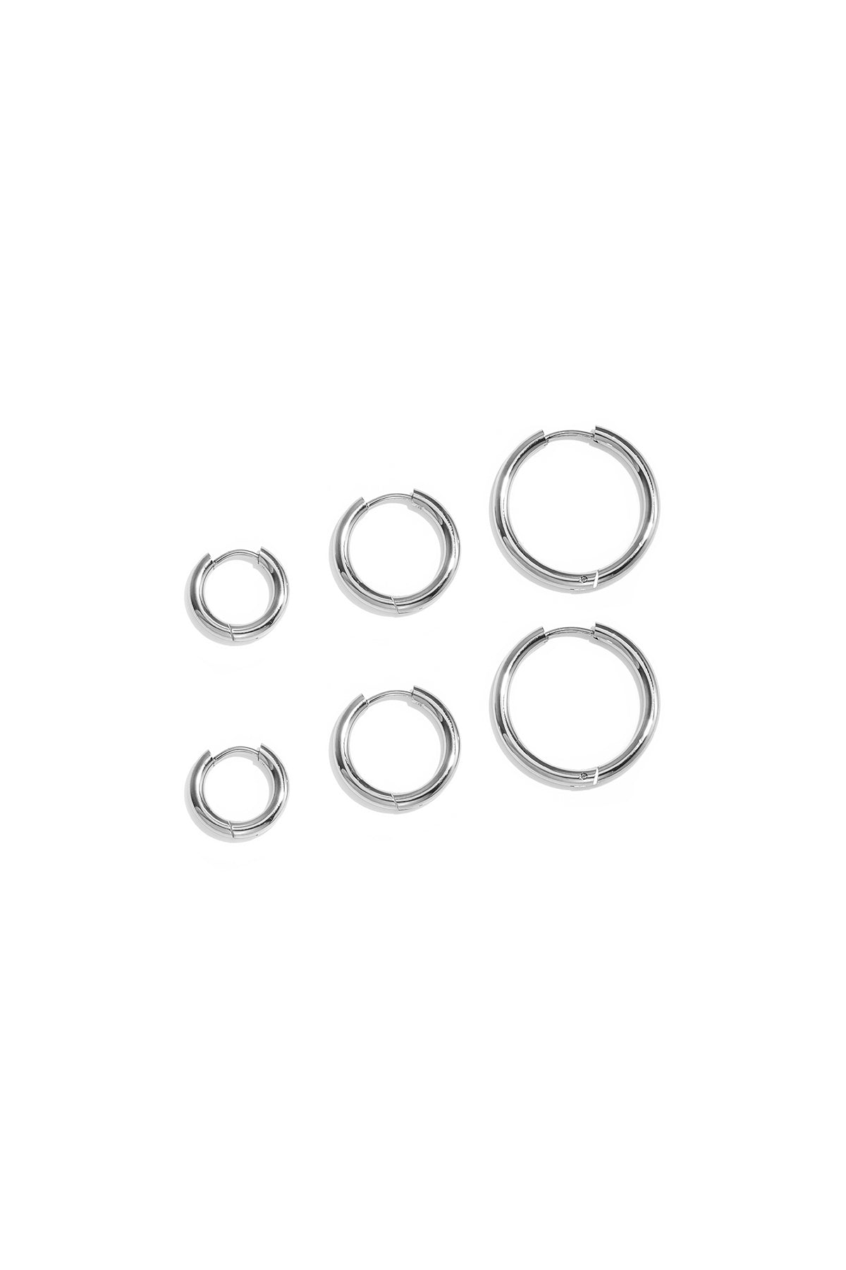 Conjunto de pendientes de acero inoxidable con forma geométrica, sencillos, de la serie Daily Simple, joyería para mujer.