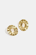 Pendientes de botón de acero inoxidable con forma irregular, sencillos, de la serie Daily Simple, joyería para mujer.
