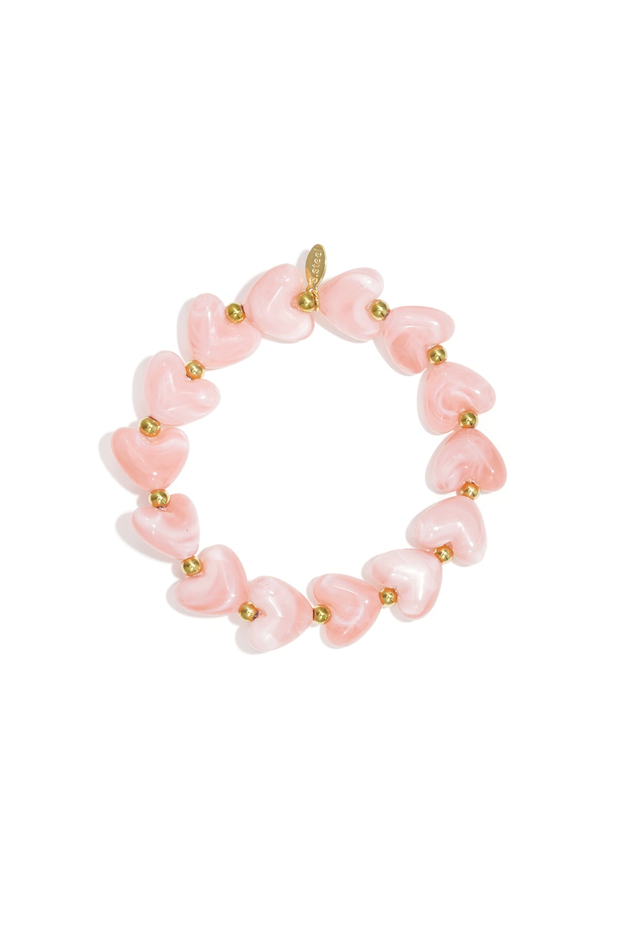 Pulsera de cuentas corazón