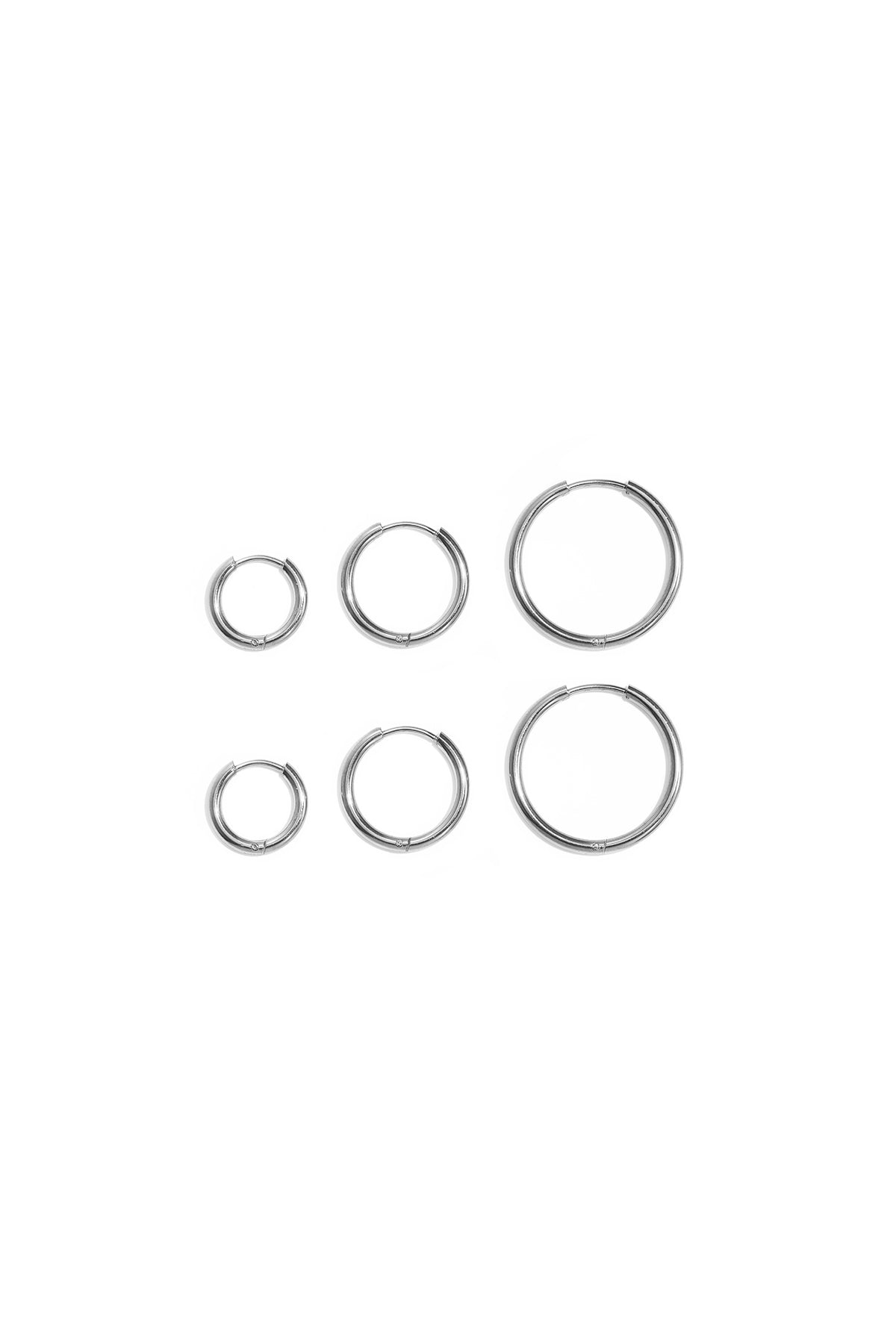 Conjunto de pendientes de acero inoxidable con forma geométrica, sencillos, de la serie Daily Simple, joyería para mujer.