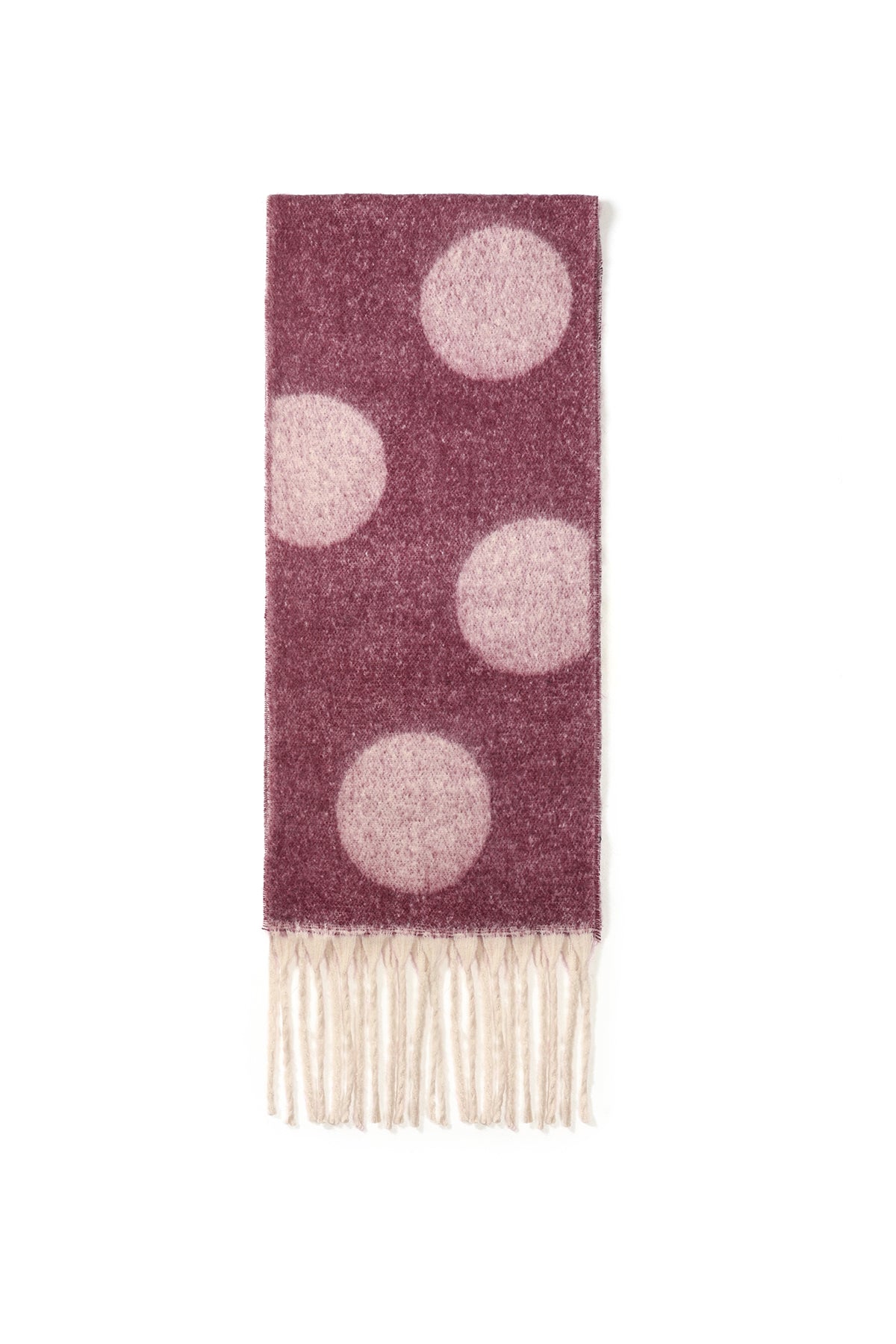 Bufandas de invierno con lunares, sencillas, de poliéster, accesorios para el día a día.