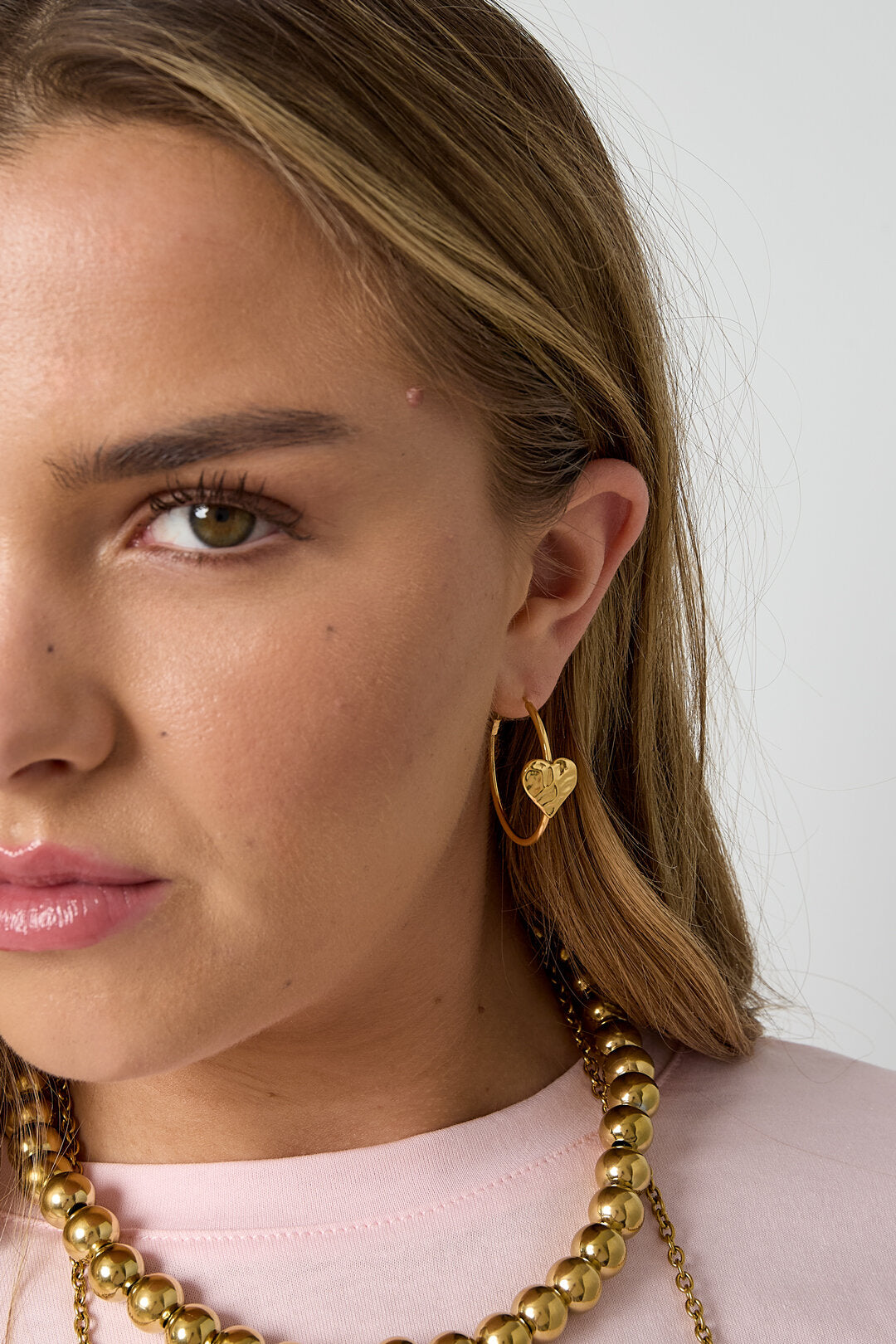 Stylish Heart Hoop Earrings for Daily Wear
