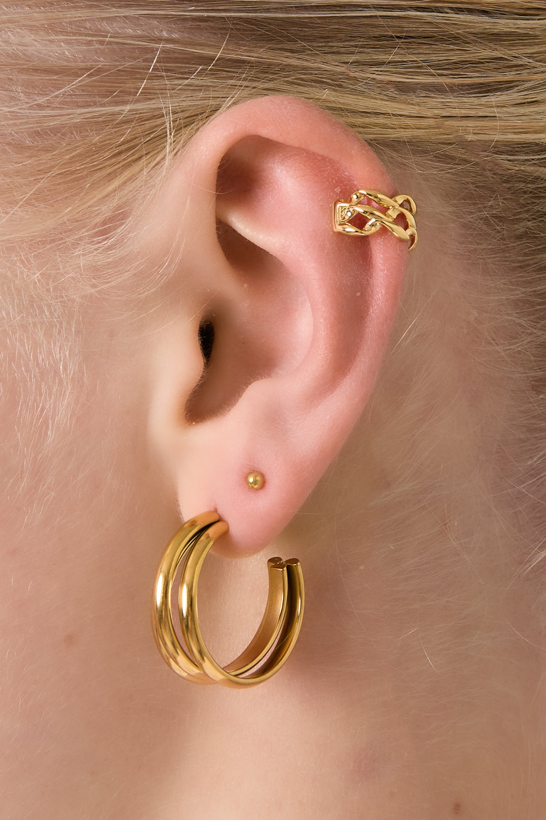 Pieza llamativa tipo brazalete de oreja