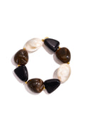 Pulseras de cuentas acrílicas de forma irregular, sencillas, de la serie Simple Daily, joyería para mujer