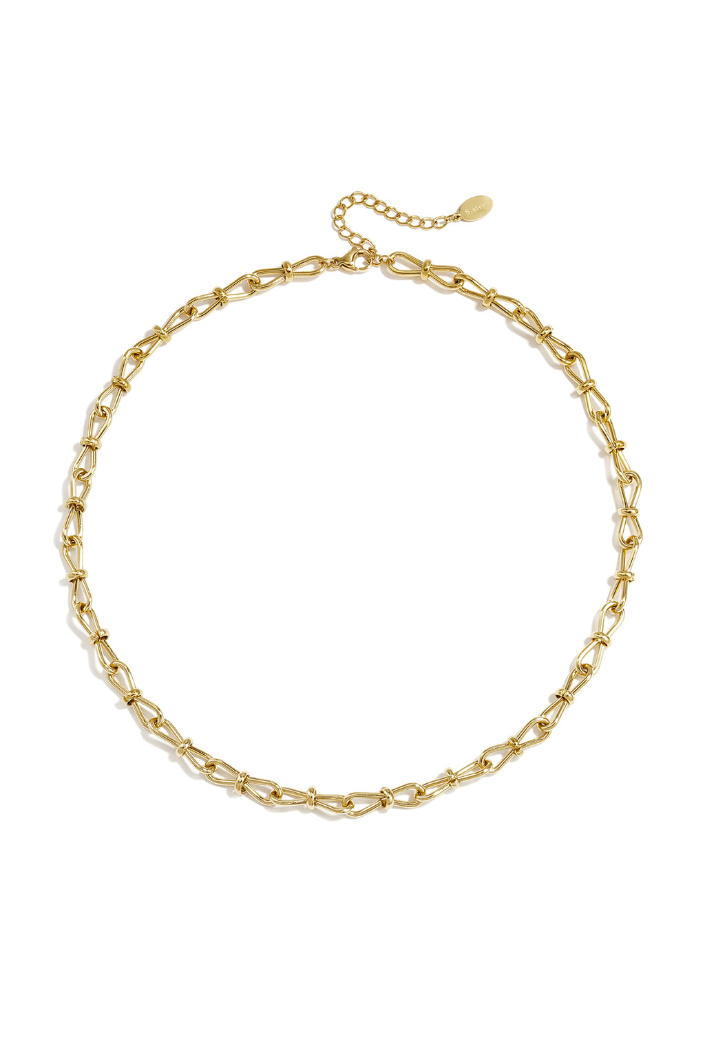 Collares de cadena de acero inoxidable con forma geométrica, sencillos, de la serie Daily Simple, joyería para mujer.