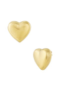 Elegant Heart-Shaped Stud Earrings for Everyday Wear