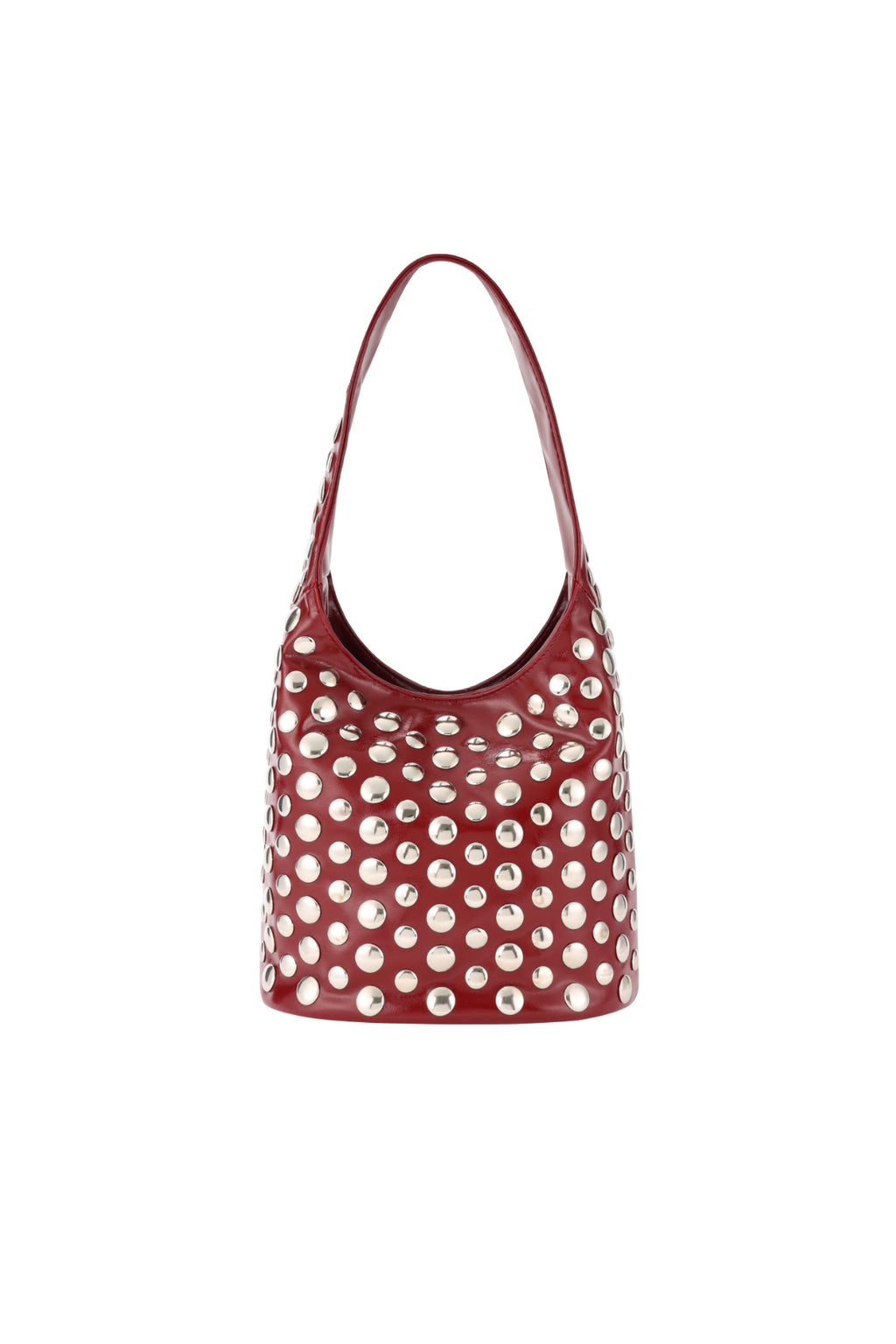 Elegant Wine Red & Black PU Handbag for Daily Chic