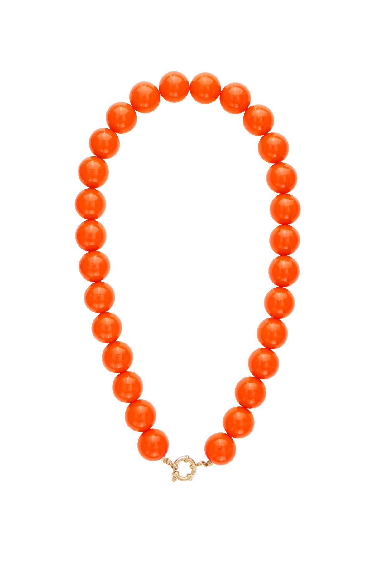 Collar con cuentas grandes y cierre frontal.-15mm