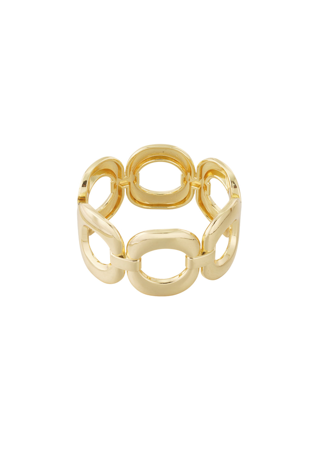 Elegant Gold Tone Irregular Bangle for Everyday Style