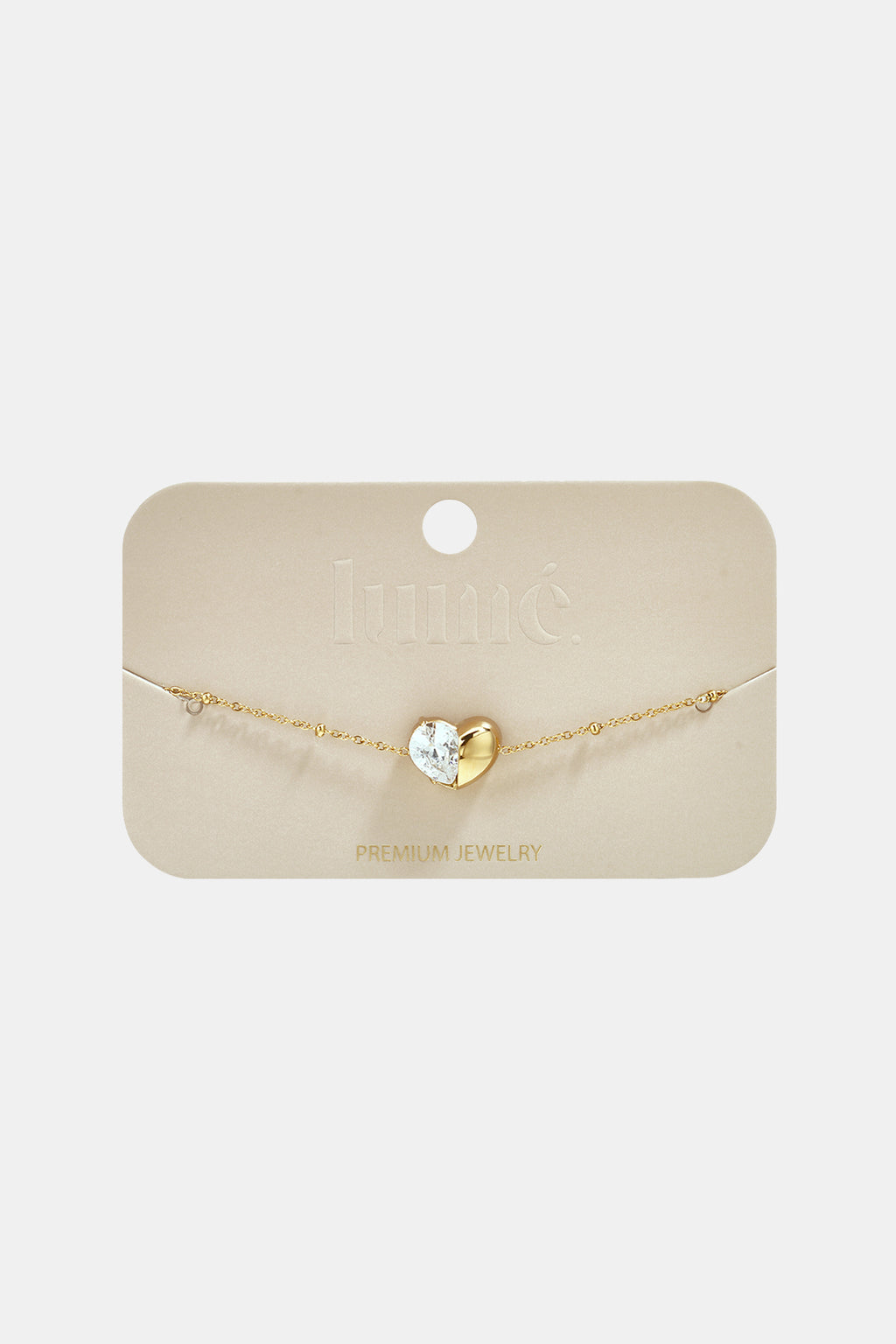 Pulseras de acero inoxidable con dije de corazón, sencillas, de la serie Daily Simple, joyería para mujer