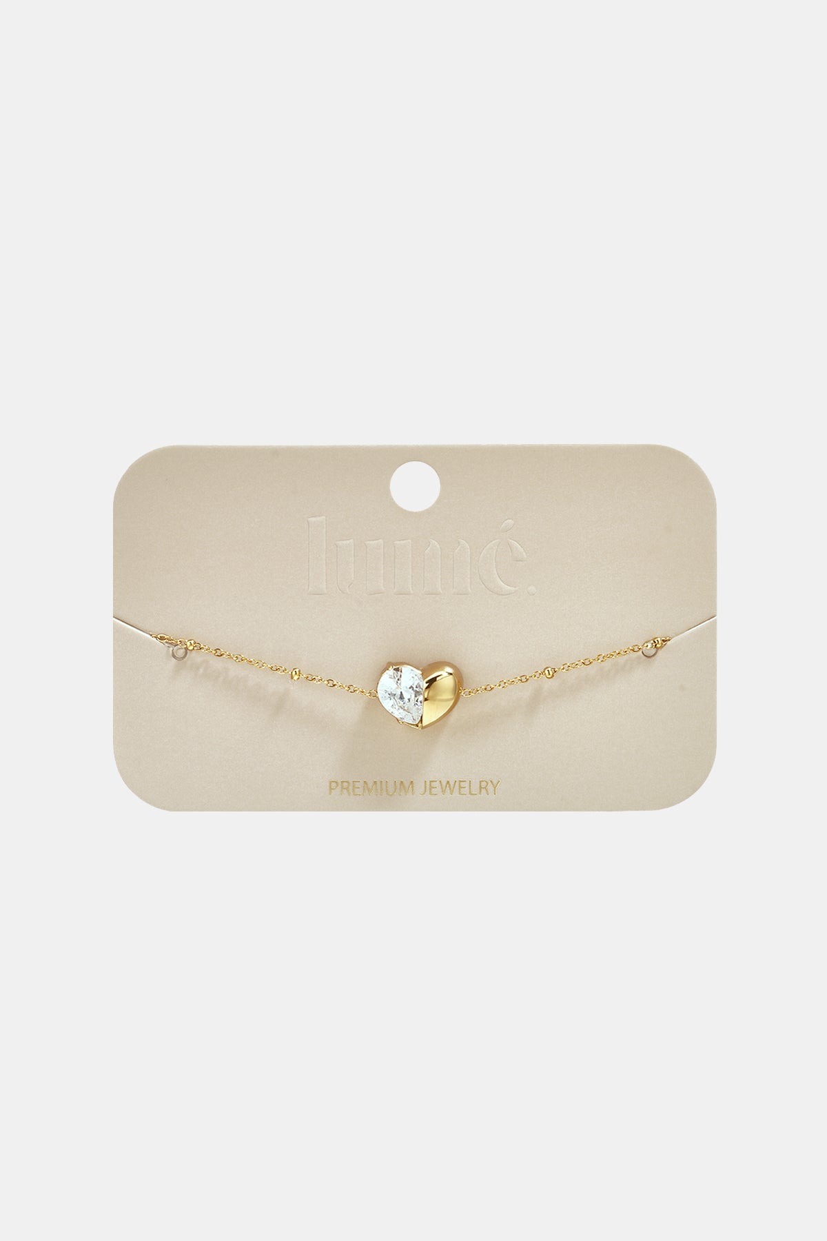 Pulseras de acero inoxidable con dije de corazón, sencillas, de la serie Daily Simple, joyería para mujer