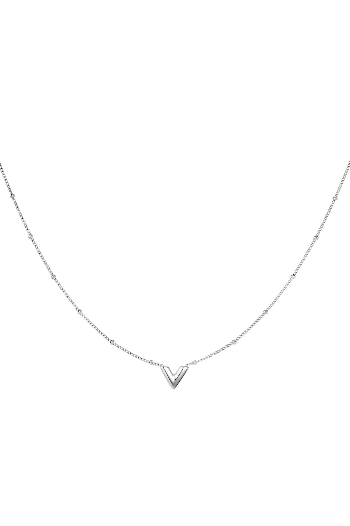 Elegant Stainless Steel Pendant Necklace - Silver & Gold