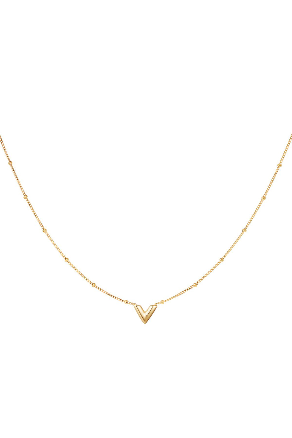 Elegant Stainless Steel Pendant Necklace - Silver & Gold